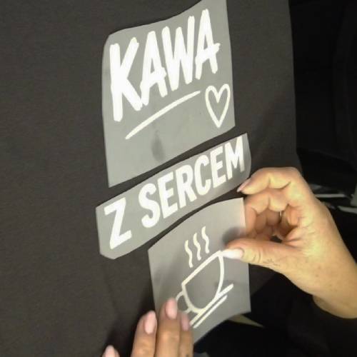 Wzór Kawa z sercem ułożony przez uczestnika eventu